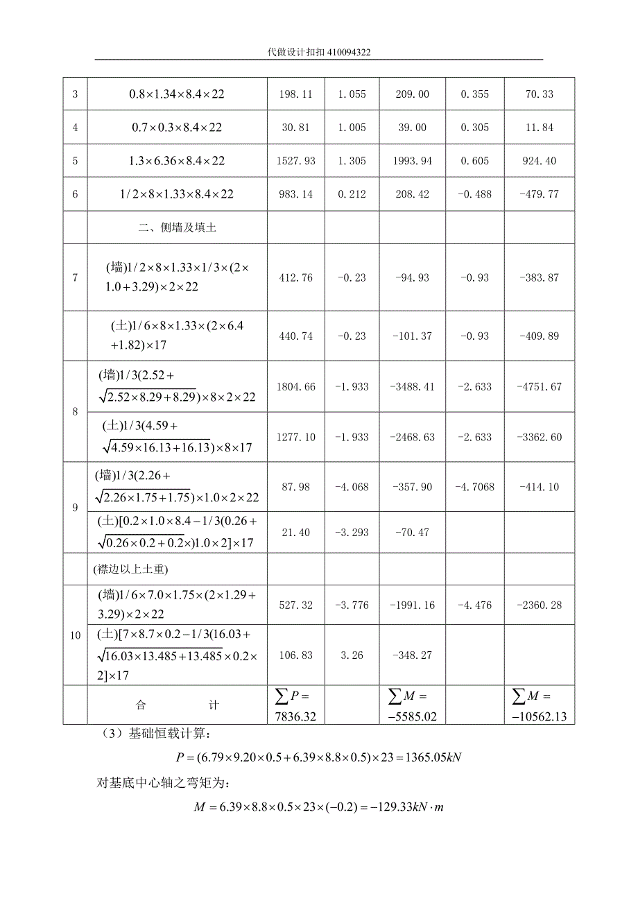 20m预应力T梁桥墩桥台及基础计算模板_06级土木毕业设计_第3页