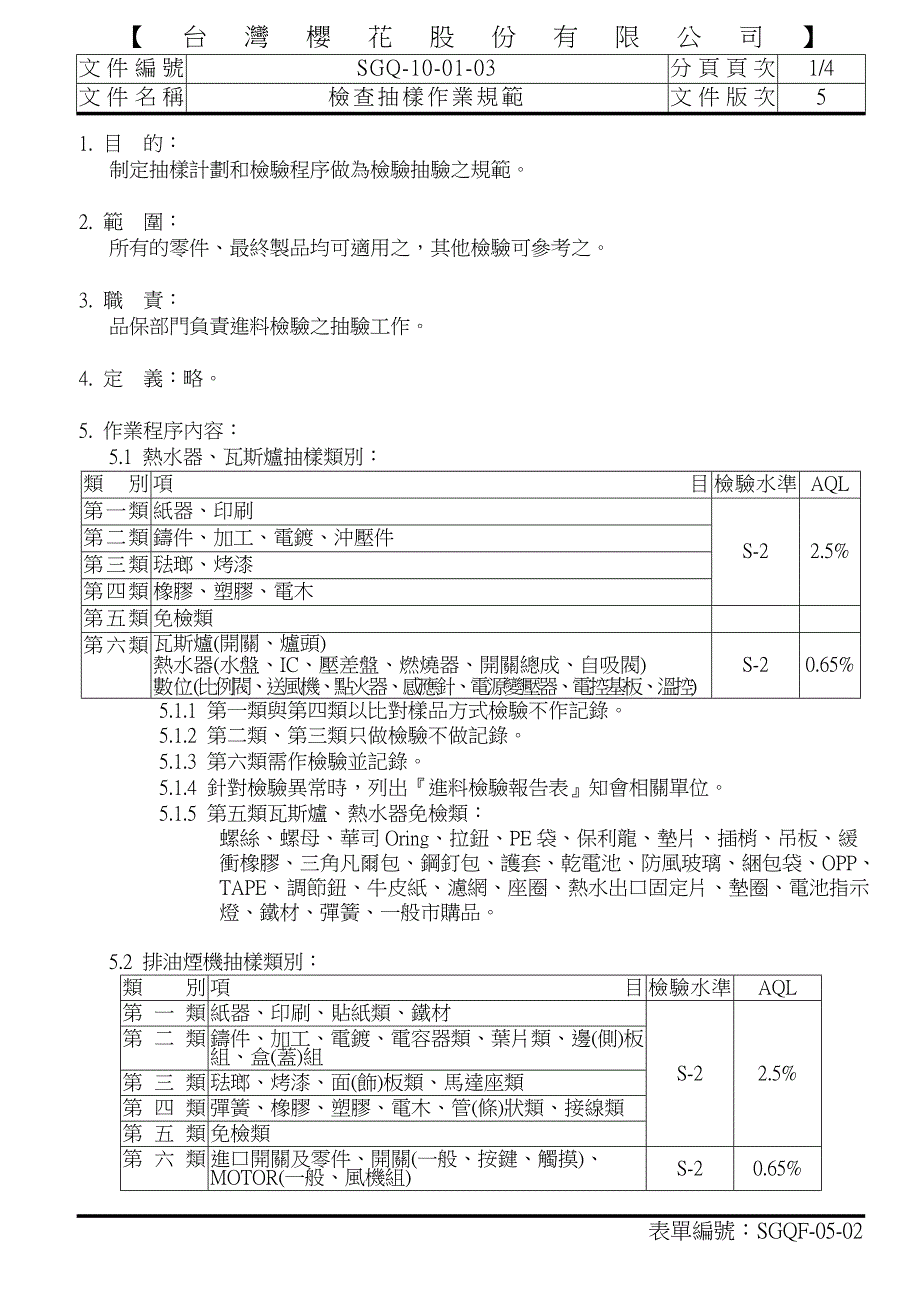 制定抽样计划和检验程序做为检验抽验之规范_第1页