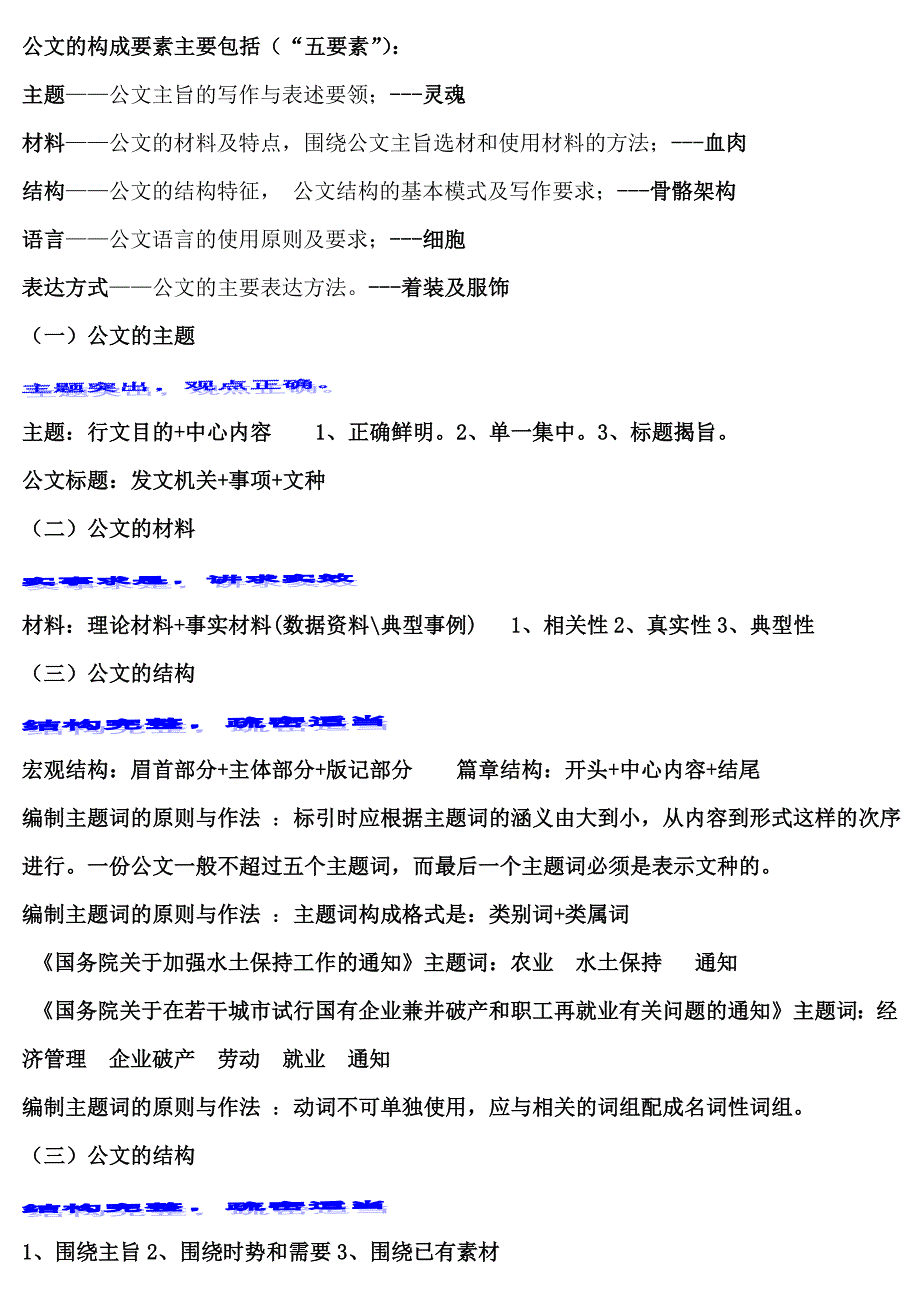 公文的构成要素主要包括_第1页