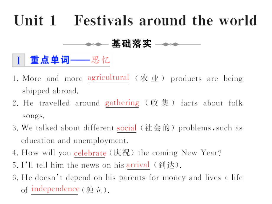 2010高考人教新课标高中英语必修三复习精品课件_第1页