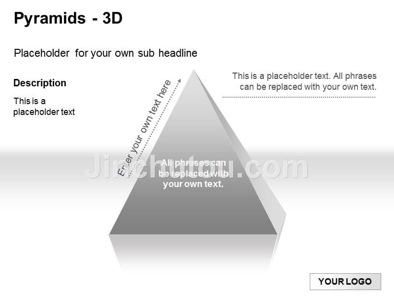 PPT图表-3D金字塔_第1页