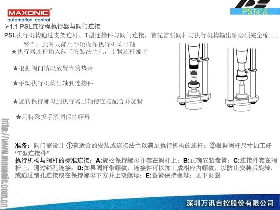 PS执行器按装、调试和维护手册_第5页