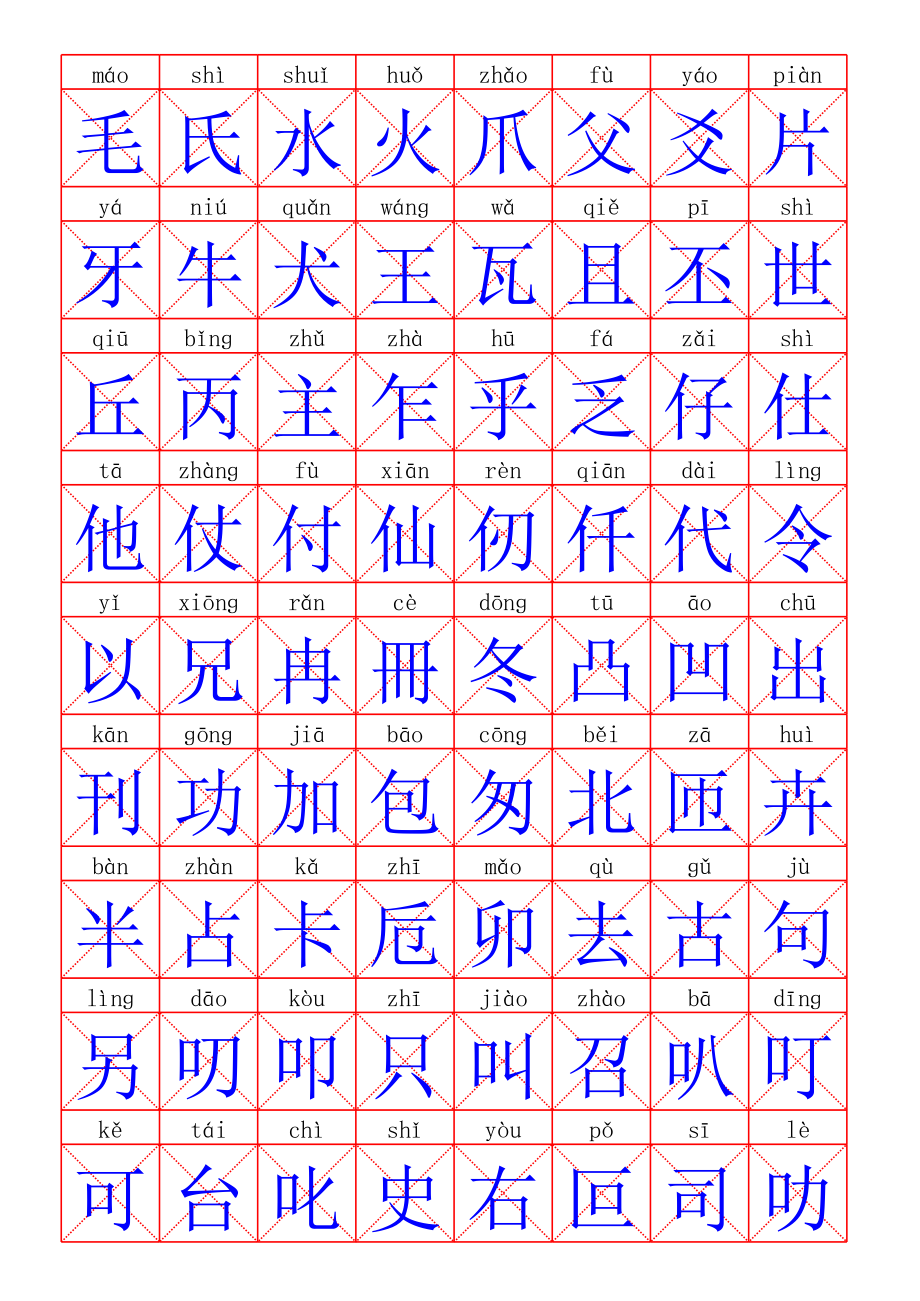 常用汉字5000简繁体(带拼音、字帖版)_第3页