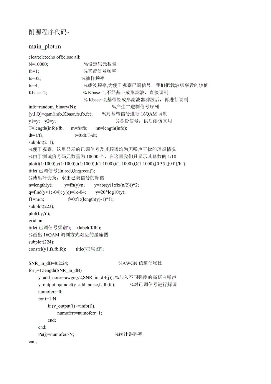 MATLAB环境下16QAM调制及解调仿真程序说明_第3页