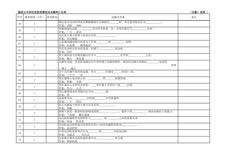 工业之家_电工技能竞赛理论试题及答案_第4页