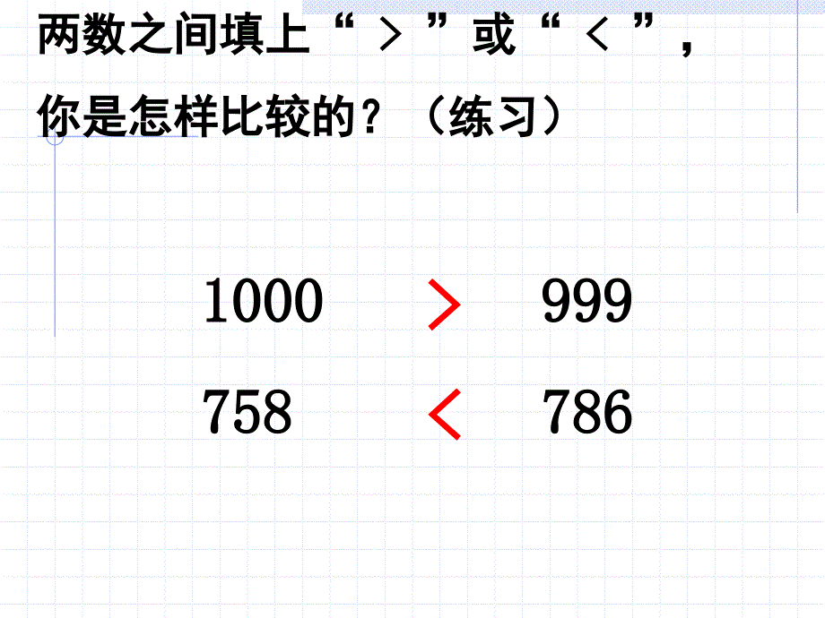 ((人教版))小学数学二年级《整数的大小比较方法》ppt课件_第2页