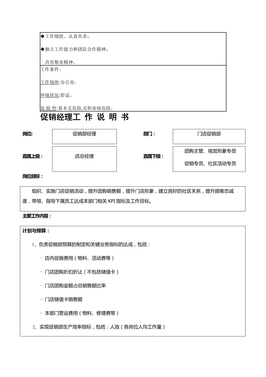 市场部经理工作说明书_第3页