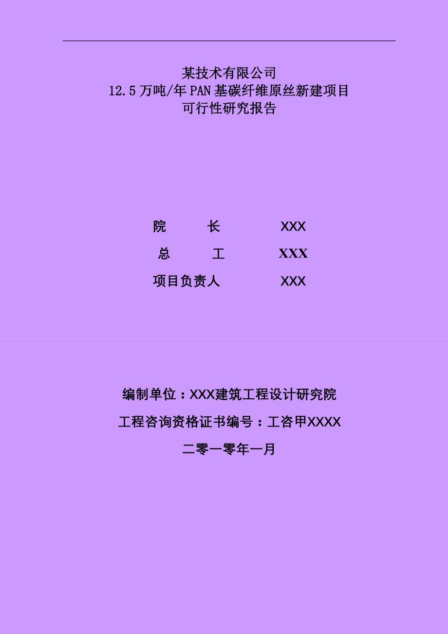 年产12.5万吨PAN基碳纤维原丝建设项目可行性研究报告(优秀甲级资质可研报告)_第2页