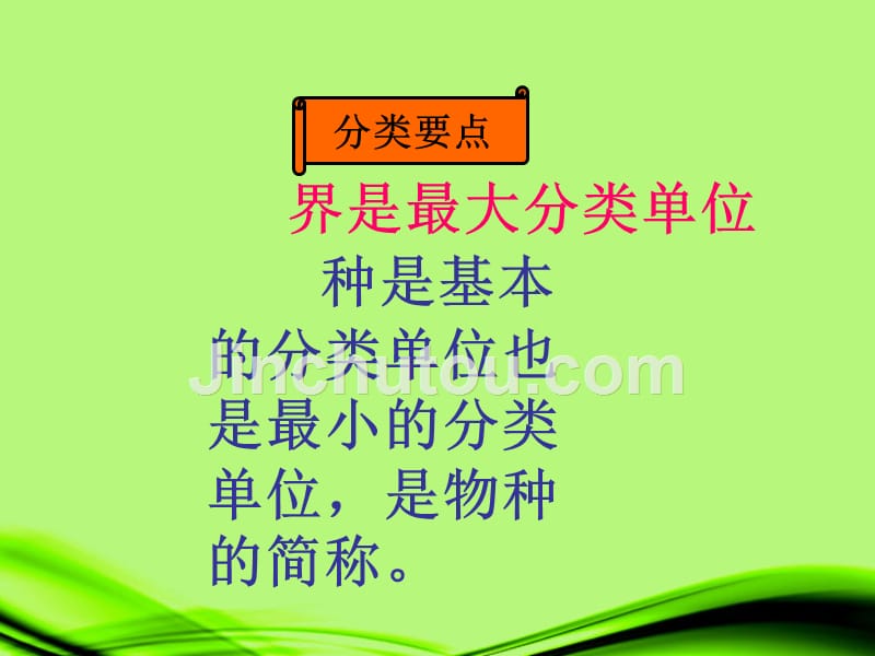 2012年秋七年级生物上册 第二单元 多彩的生物世界第四章生物的分类 第二节 生物的分类单位课件 济南版_第3页