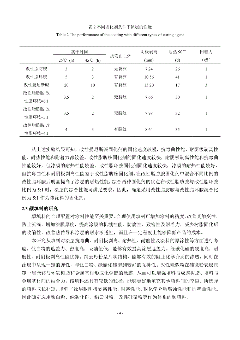 厚涂型快速固化环氧补口涂料的研究_第4页