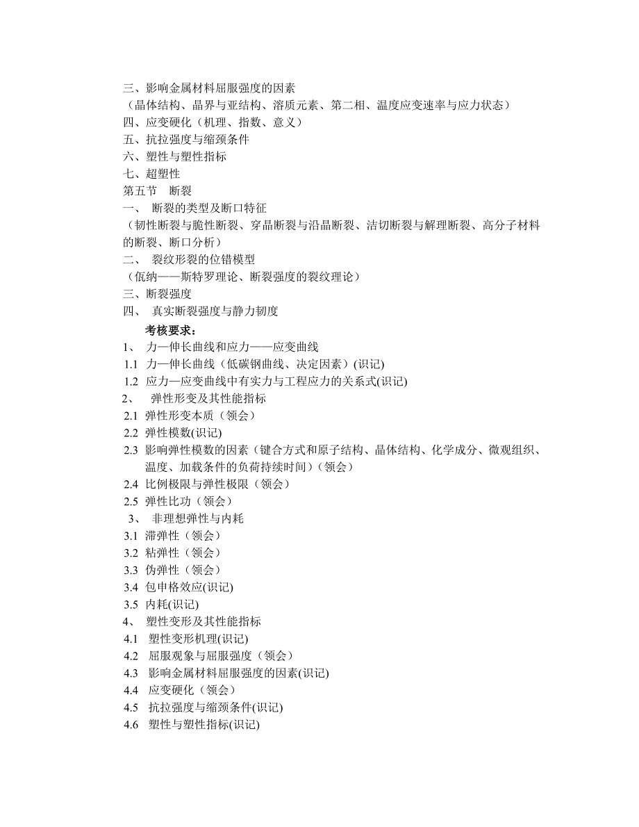 《材料性能学》课程教学大纲_第3页