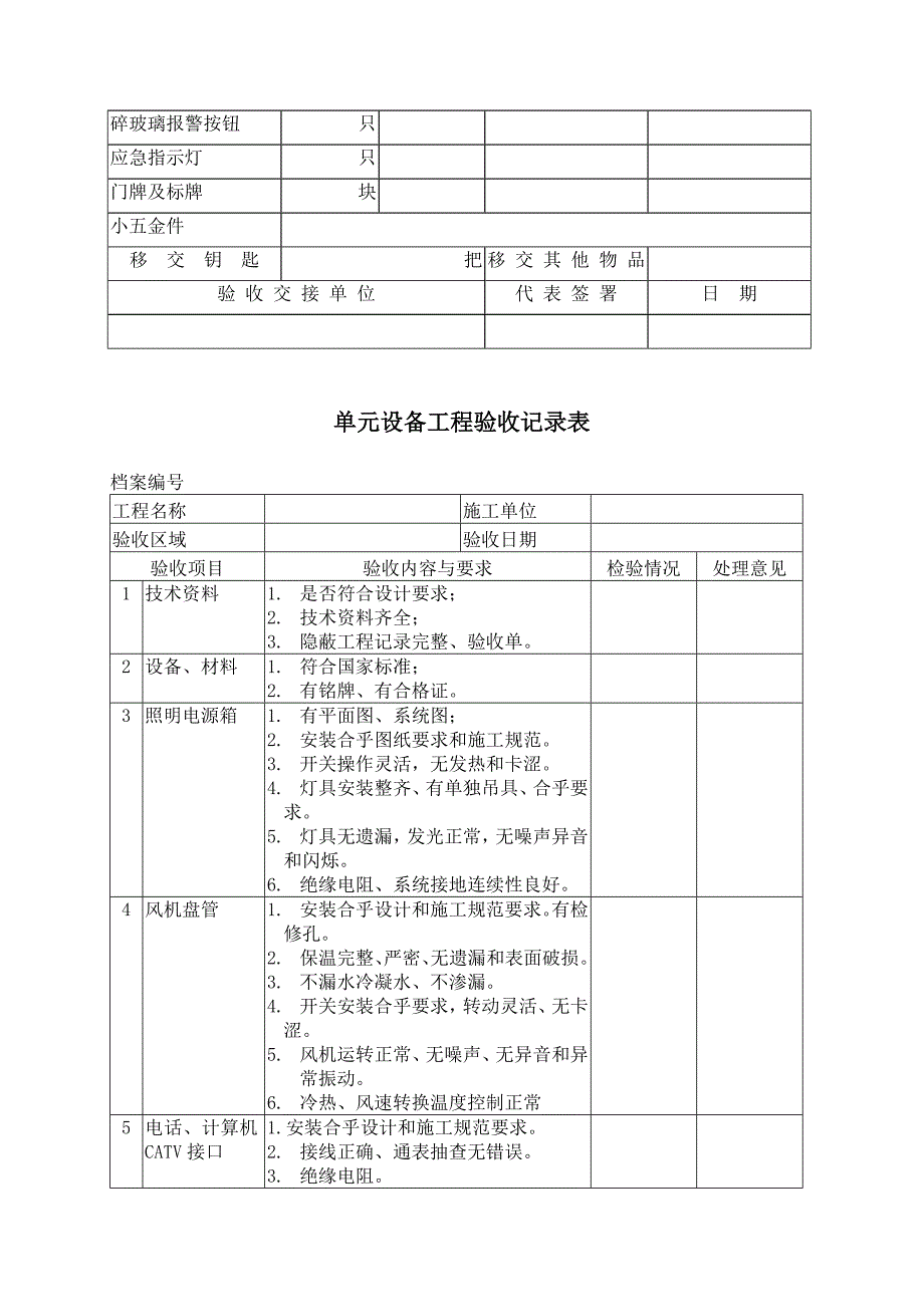 办公楼验收交接表_第3页