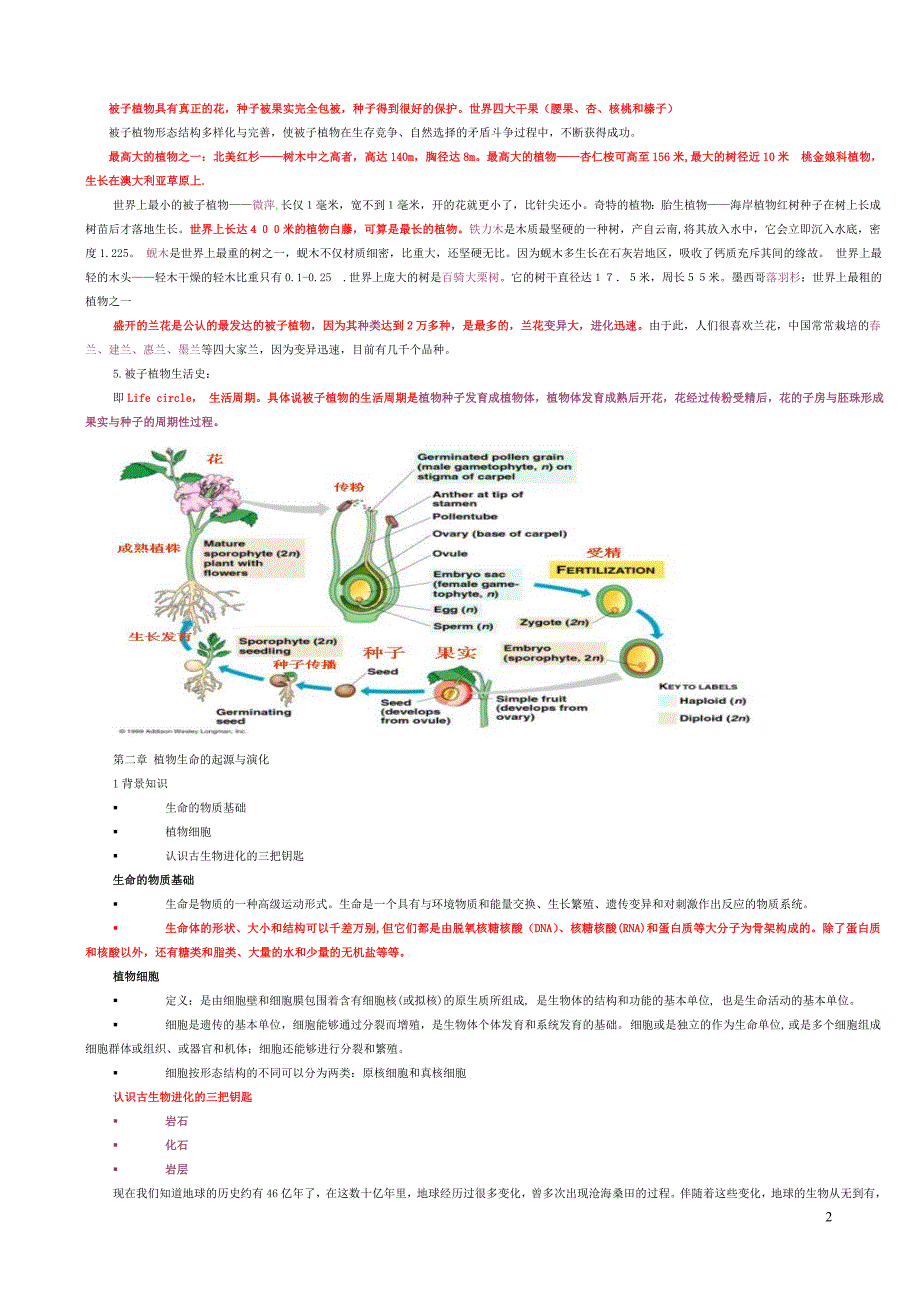 植物生活史秘密(讲义)_第2页