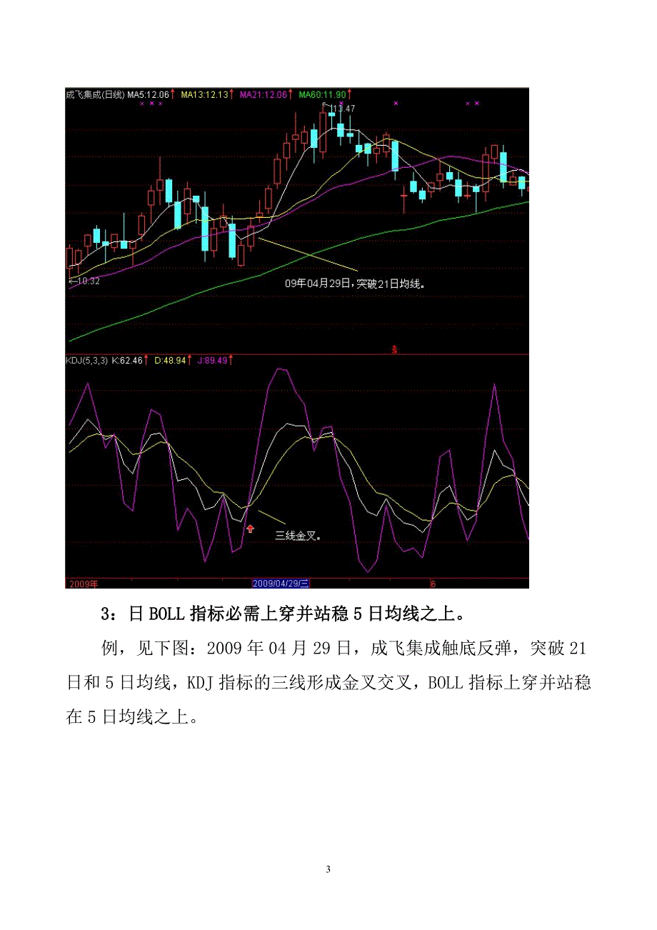 定位选股法之二—如何利用30分钟和60分钟K线打短线_第3页