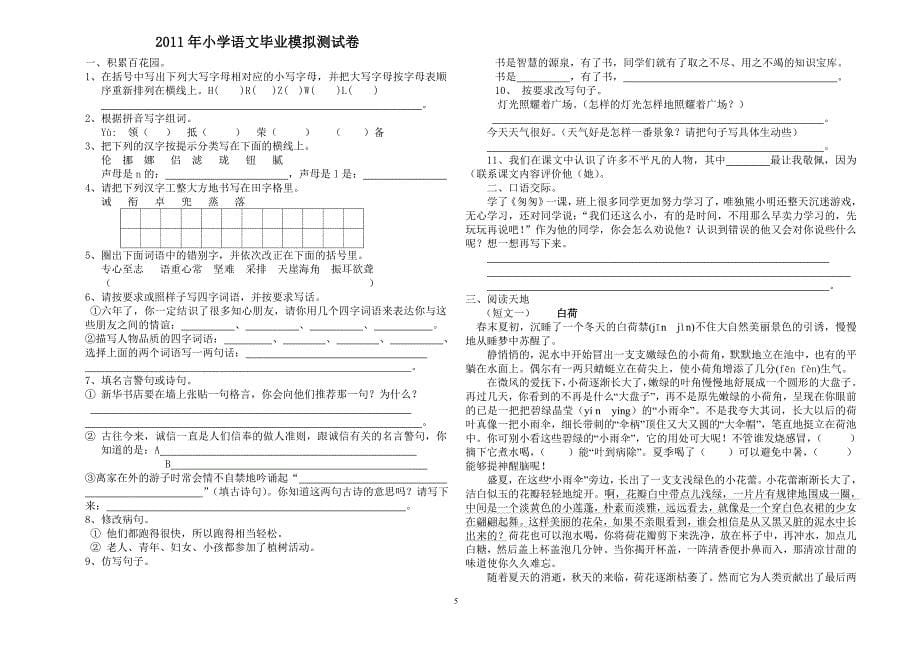 2011年总复习分类试卷_第5页