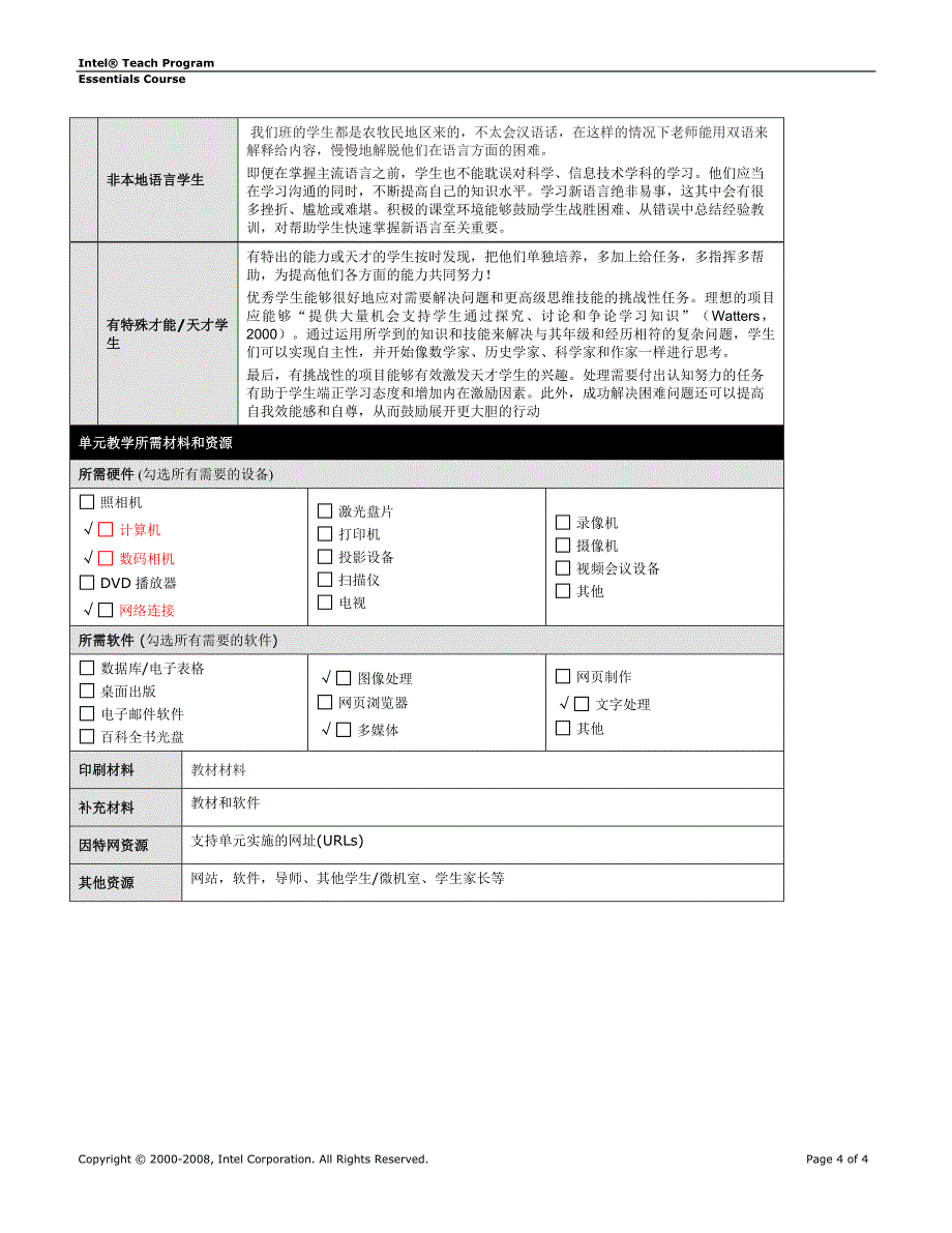 UnitPlanTemplate.doc66.doc我的第一单元计划_第4页