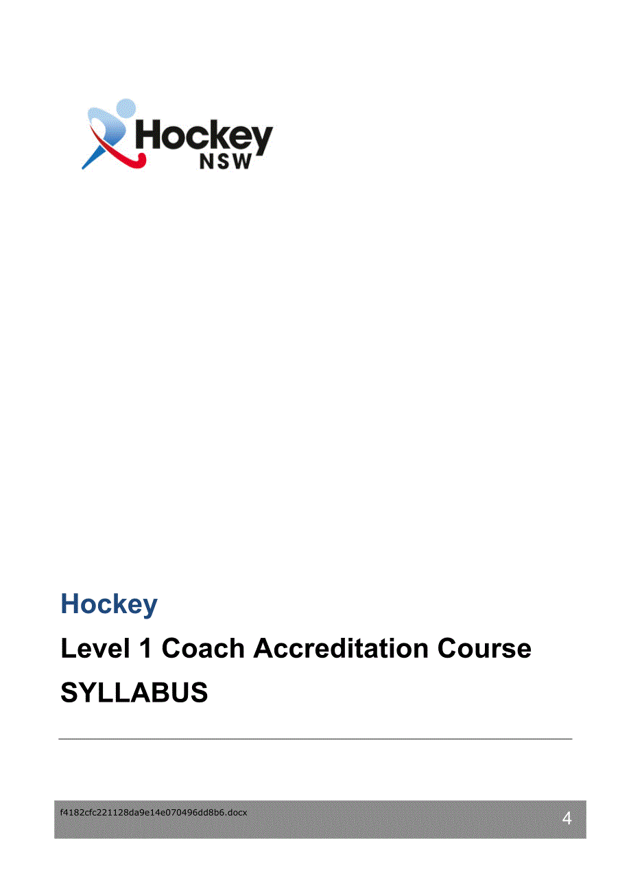 2 Hockey L1 Coach Accreditation Course Syllabus - NSW Sports_第4页