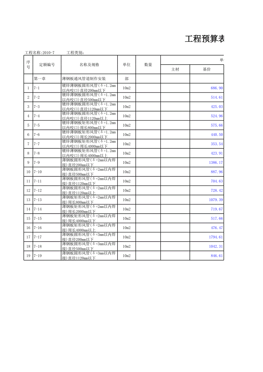 浙江安装定额2010-7通风空调_第1页