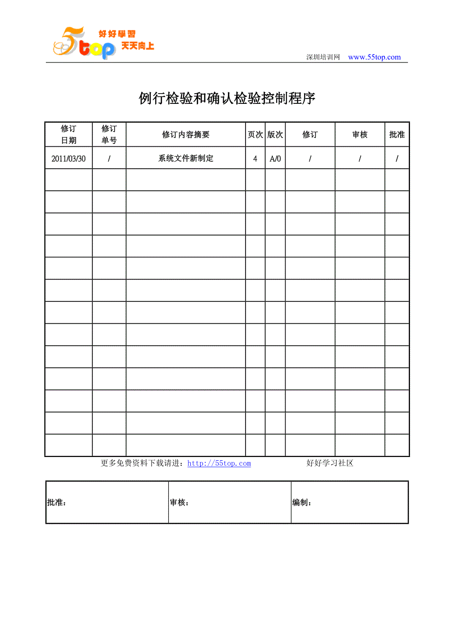 3C认证例行检验和确认检验控制程序_第1页