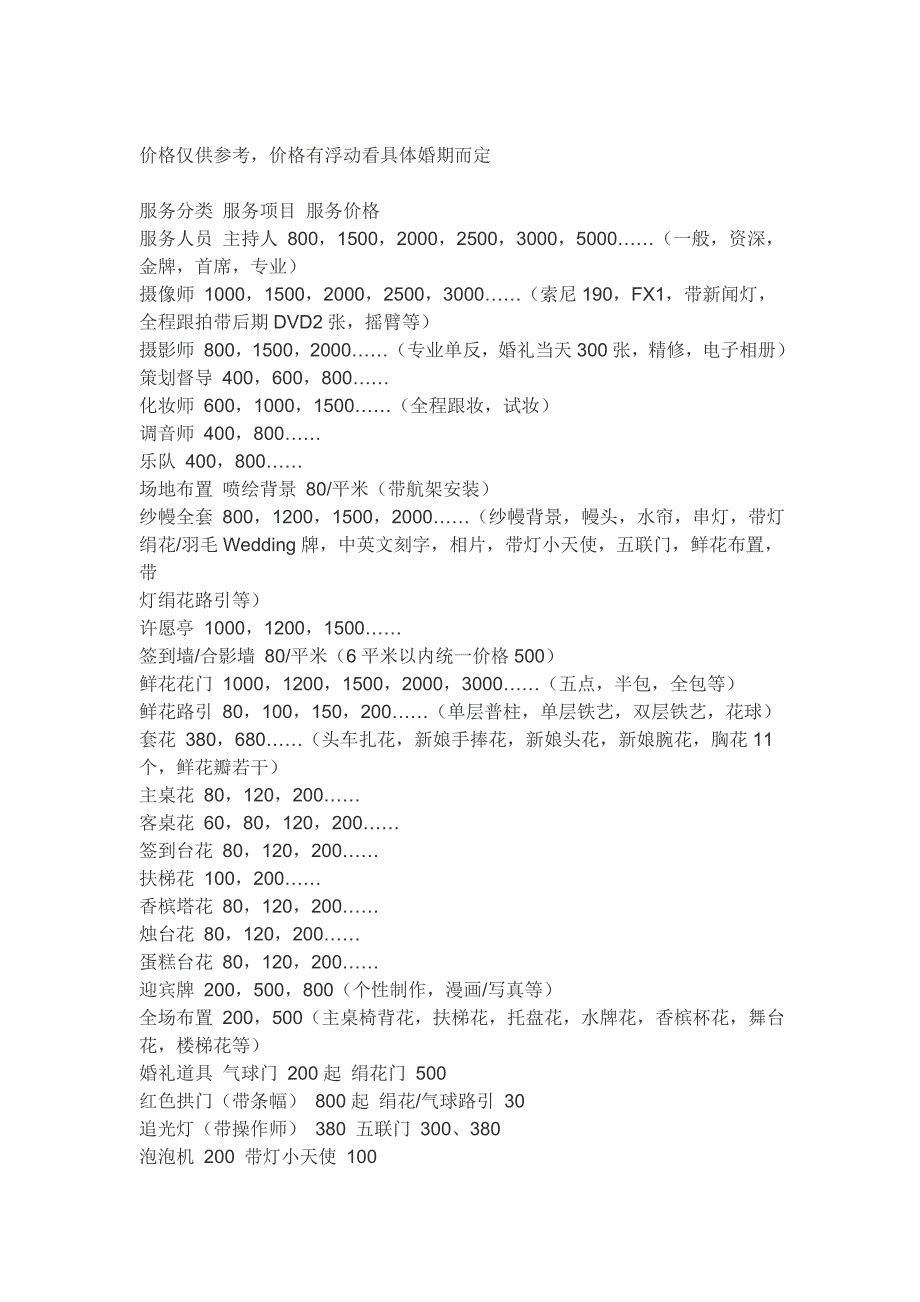 价格仅供参考_第1页