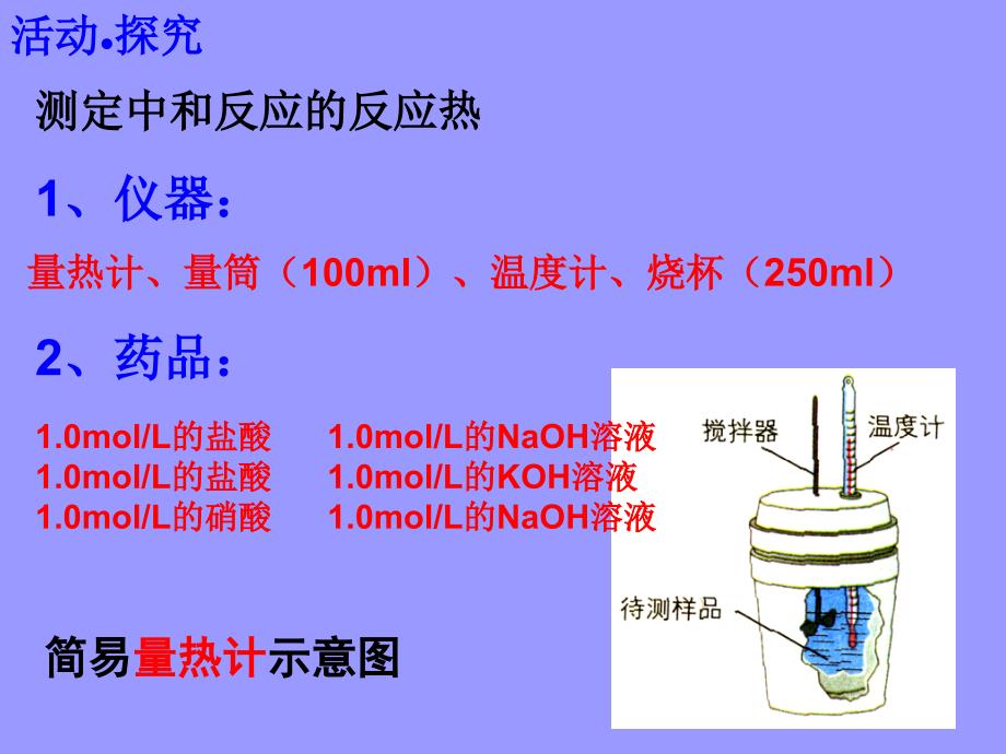 2010版高中化学反应原理 1.1《 化学反应的热效应》课件鲁科版选修4_第4页