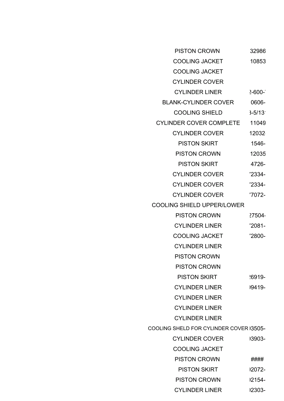 船用备件中低速柴油机缸盖缸套活塞头活塞裙水套阀杆阀座等大件小件主机 辅机 增压器 MAN B&_第4页