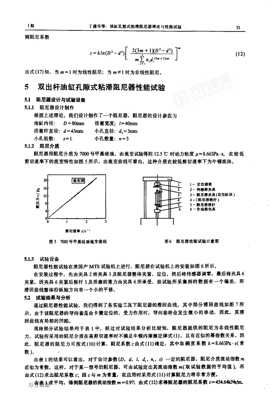 油缸孔隙式粘滞阻尼器理论与性能试验_第4页