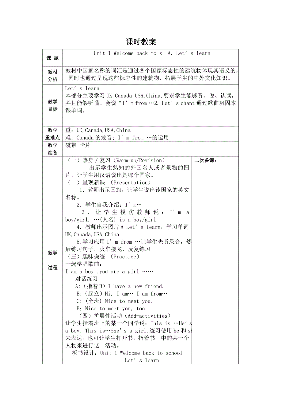 unit1二次加反思_第1页