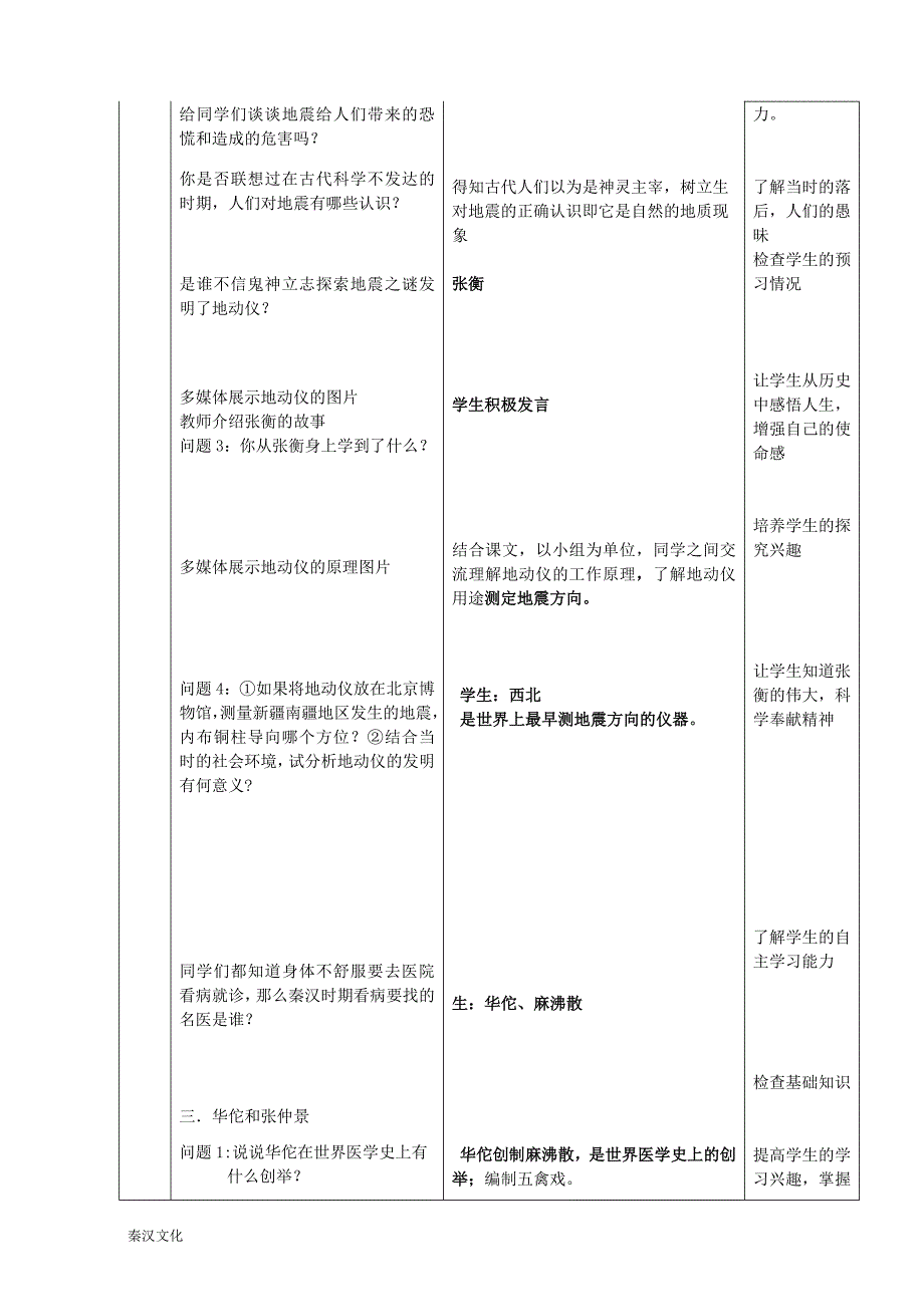 17《昌盛的秦汉文化(一)》教学设计_第3页