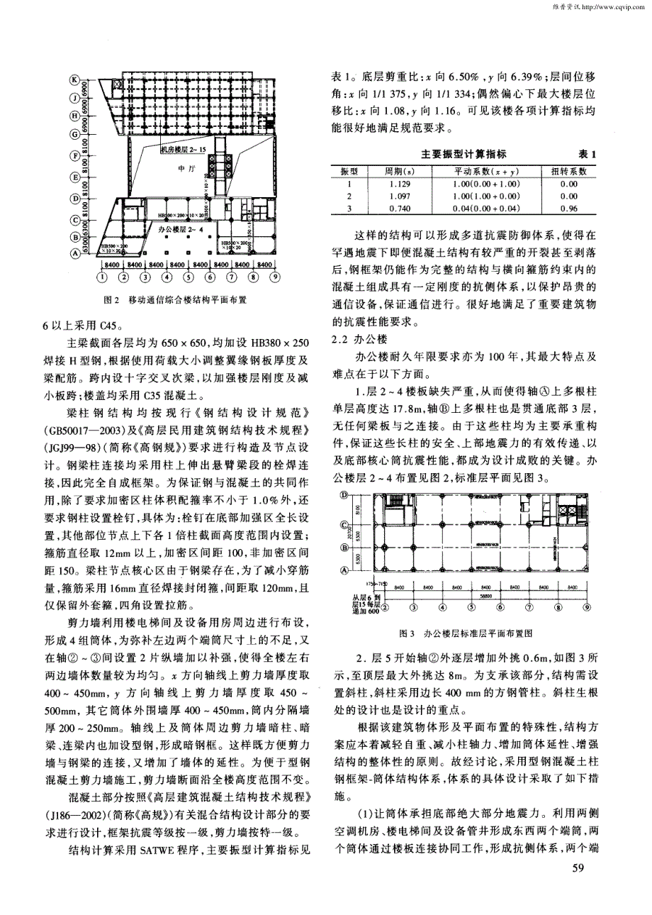 北京移动通信综合楼型钢混凝土结构设计与施工_第2页