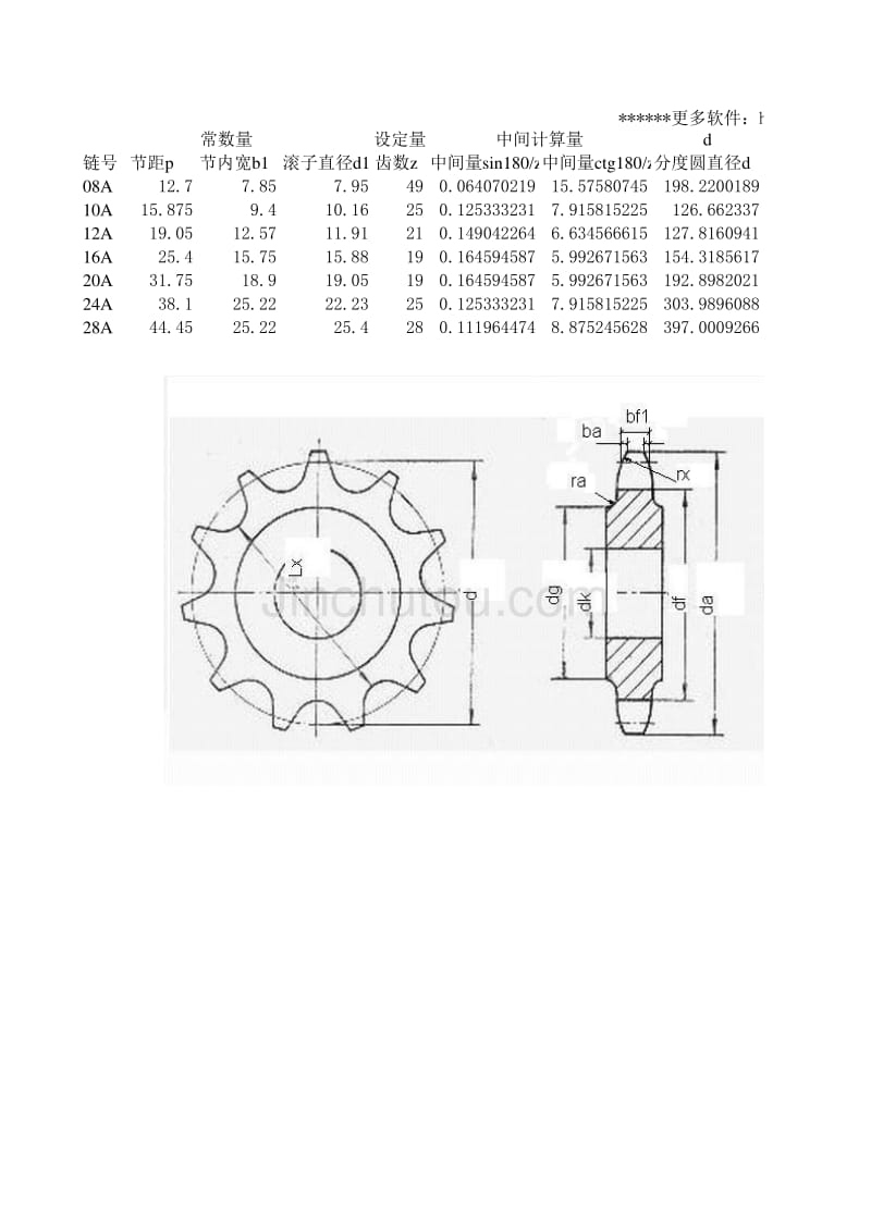 链轮参数计算_第1页