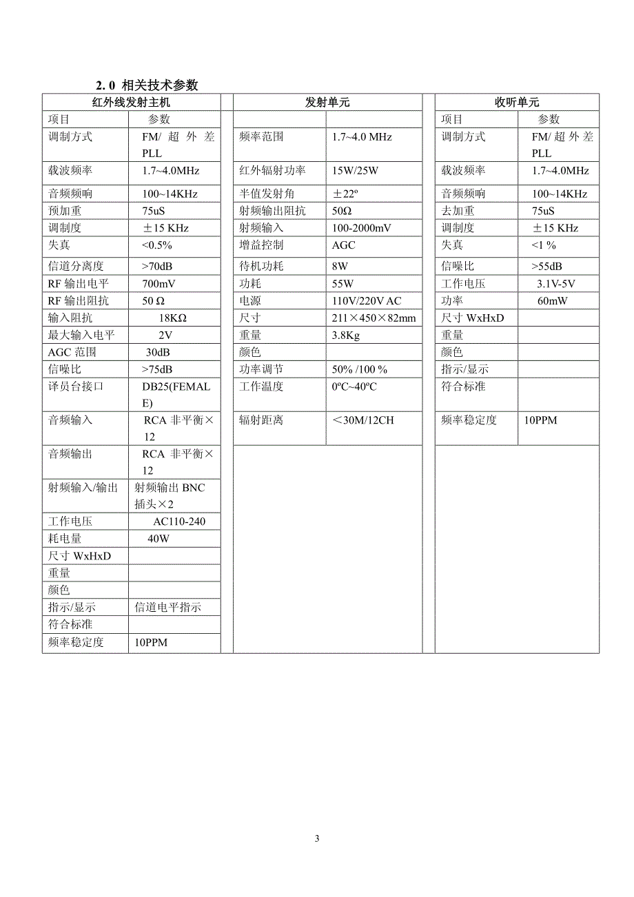 HTDZ 海天HT-6300M 红外线语言分配系统中文说明书_第4页