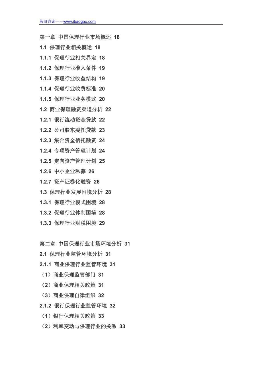 2016-2022年中国担保市场深度调查与投资战略咨询报告_第5页