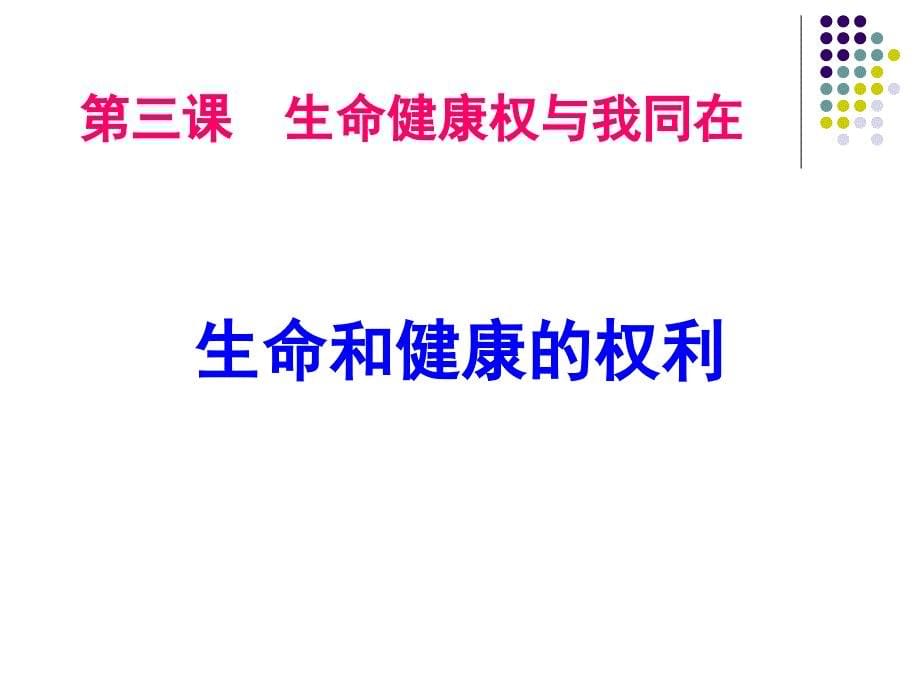 3.1生命与健康的权利__公开课_第5页