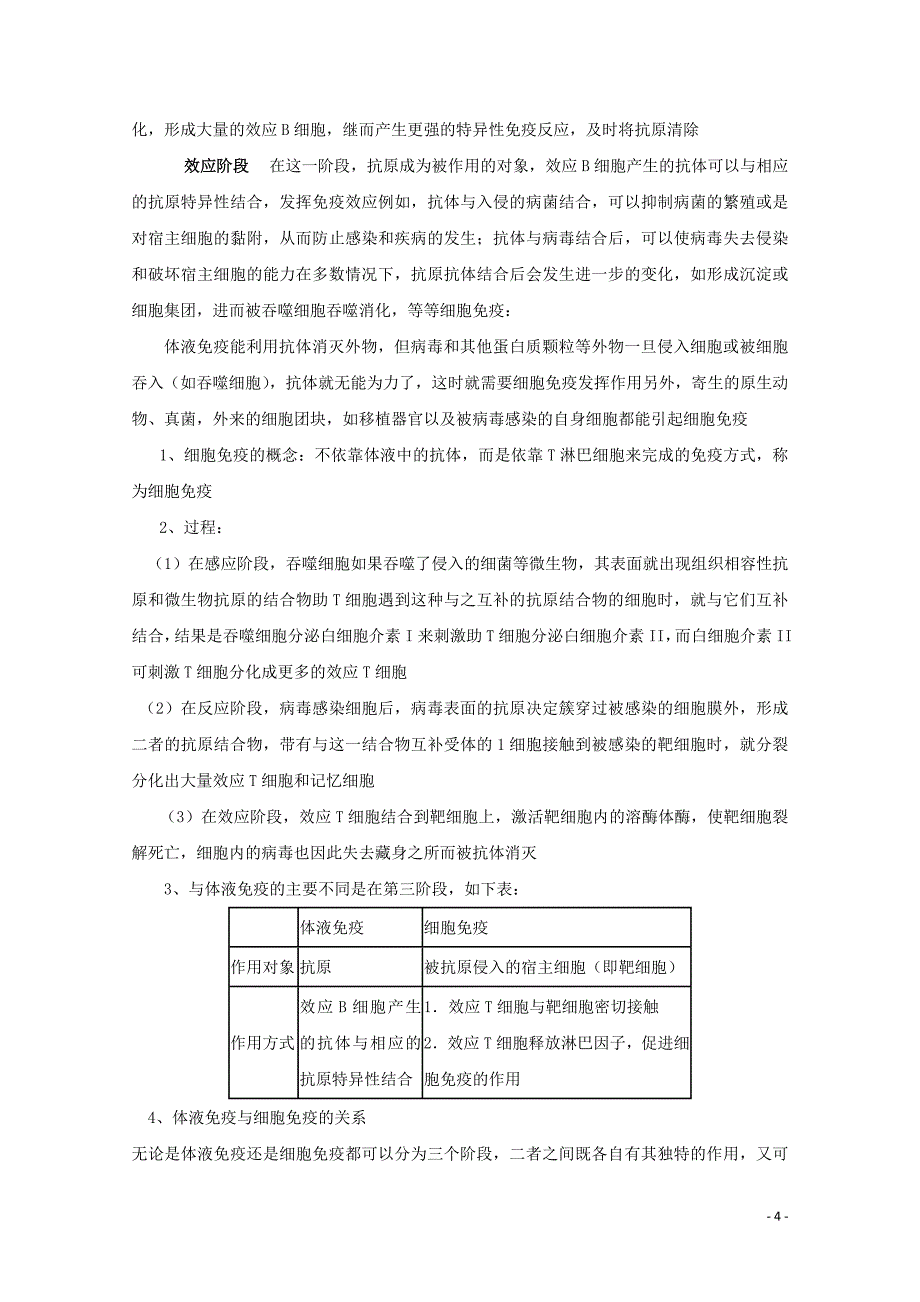 2014-2015学年高中生物 2.1.5 免疫对人体稳态的维持同步导学案 苏教版必修3_第4页