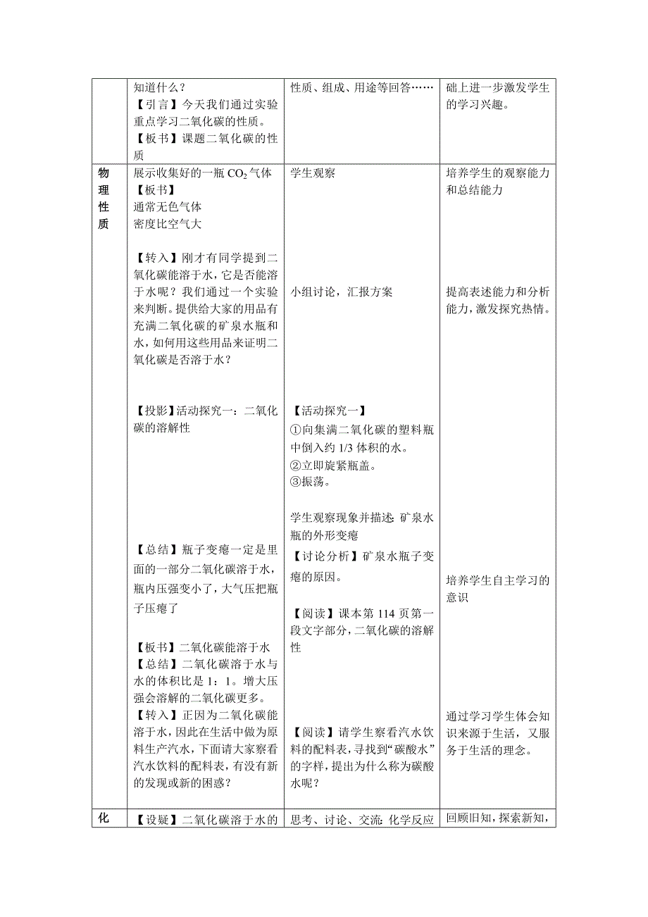 二氧化碳性质的教案_第3页