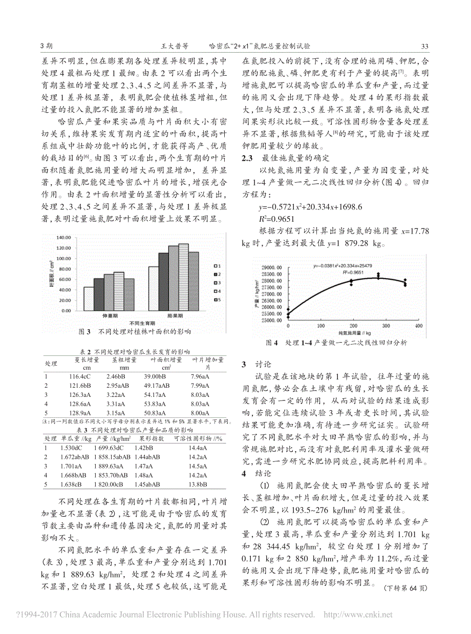 哈密瓜_2_x1_氮肥总量控制试验_第3页