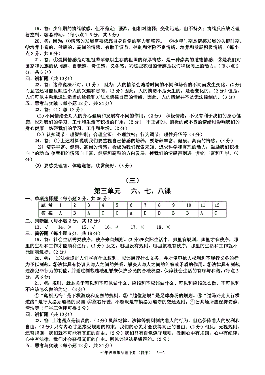 5.2015七年级思想品德下答案下1.3_第2页