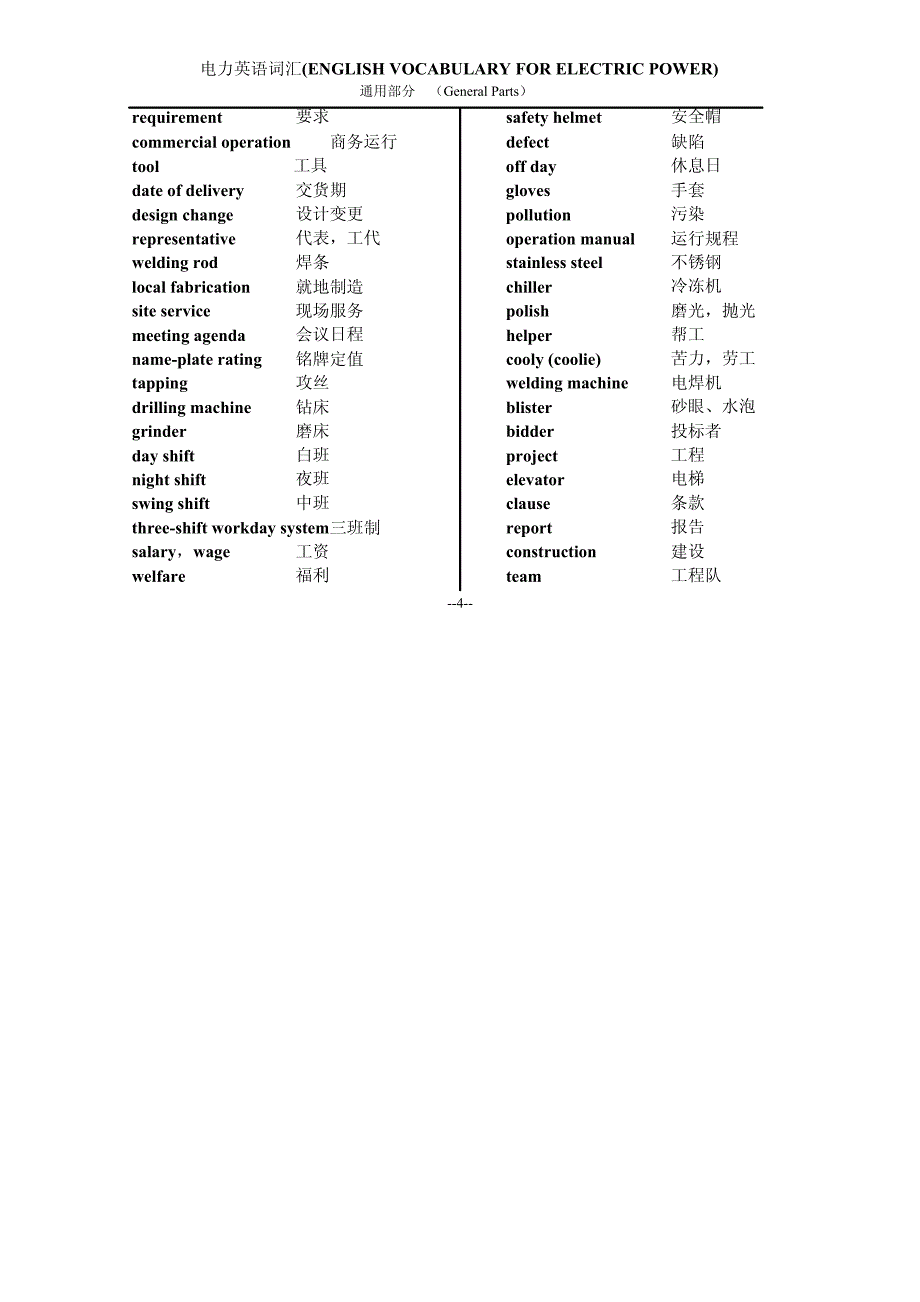 通用电力英语词汇_第4页