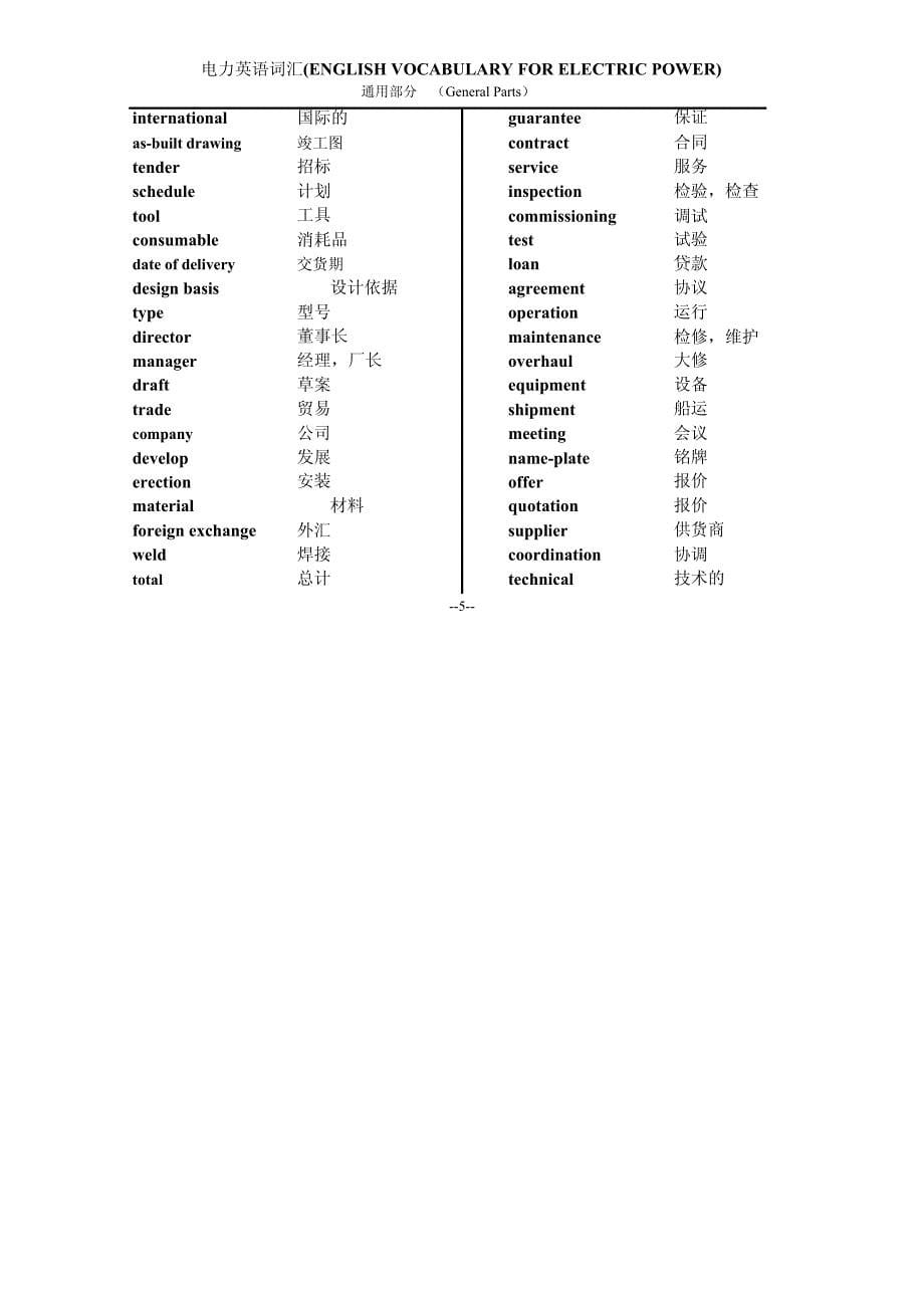 通用电力英语词汇_第5页