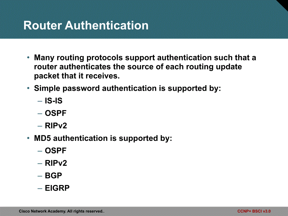 Configuring EIGRP Authentication_第2页