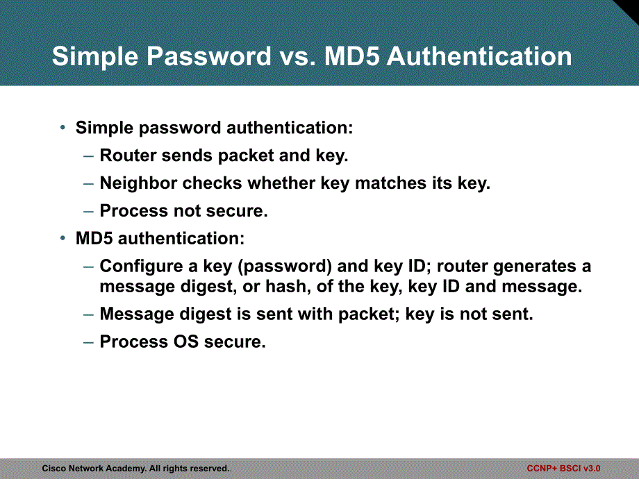 Configuring EIGRP Authentication_第3页