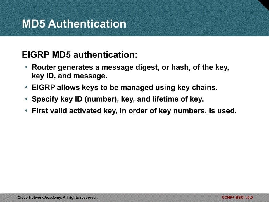 Configuring EIGRP Authentication_第5页