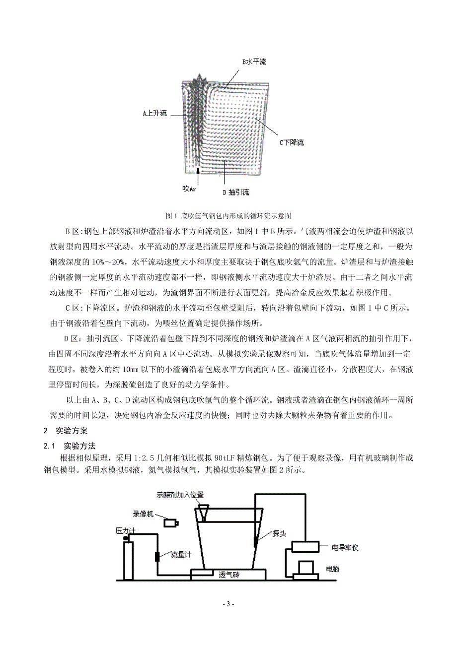 90tLF炉底吹氩气工艺优化水模实验研究_第3页