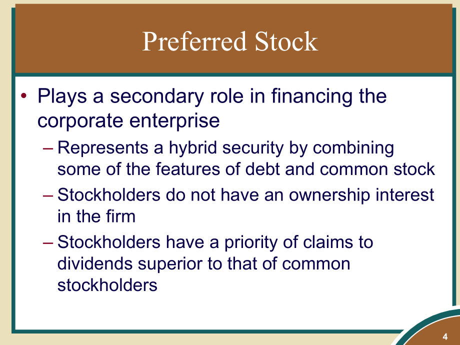 Common and  Preferred Stock  Financing_第4页