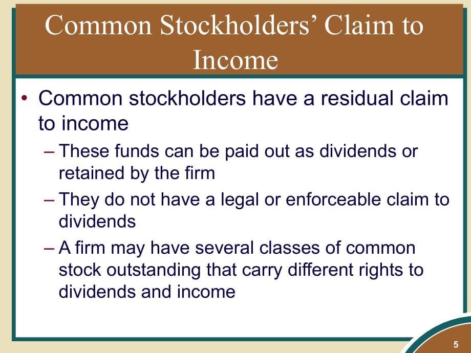Common and  Preferred Stock  Financing_第5页