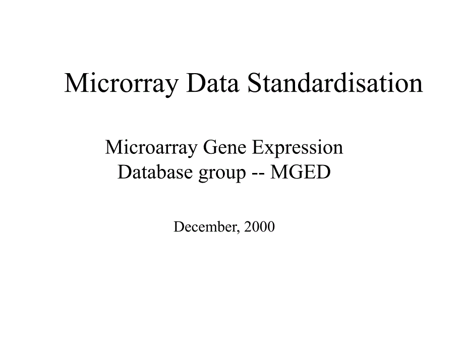 MicrorrayDataStandardisation_第1页