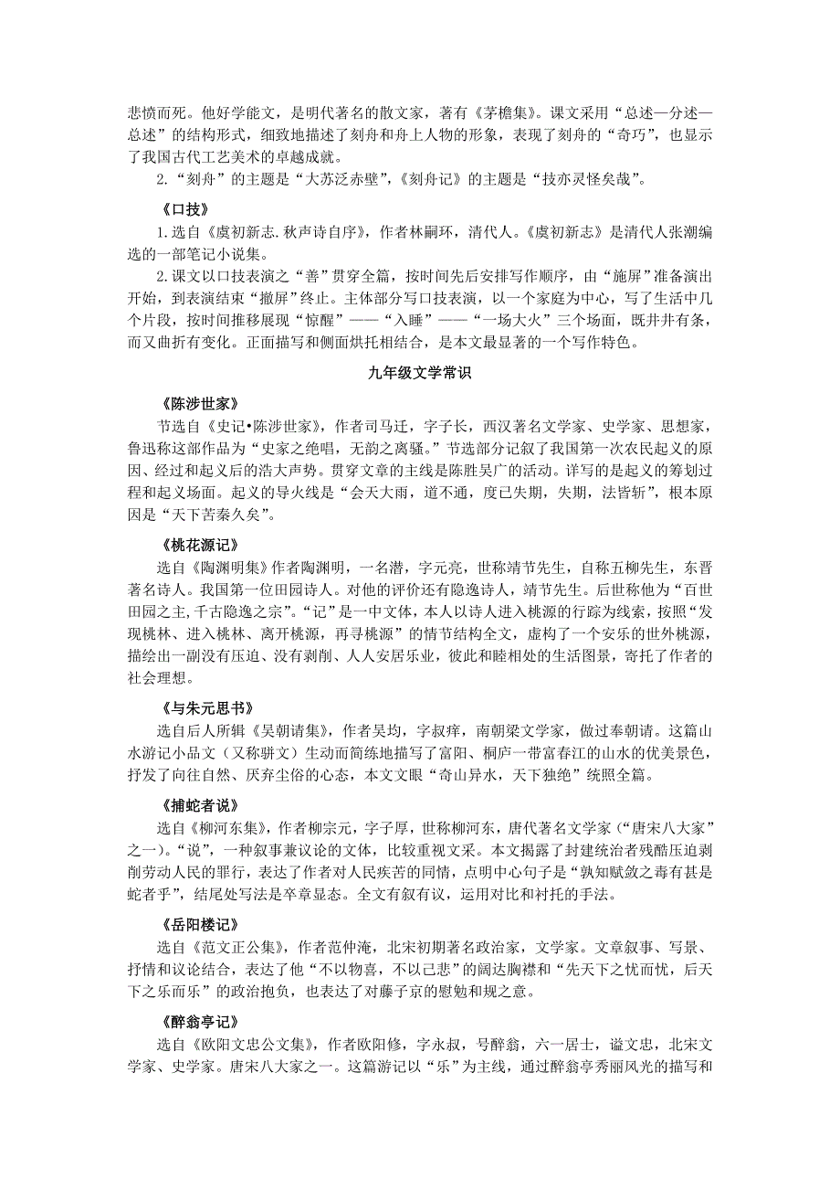 2011年苏教版中考语文总复习——文学常识_第4页