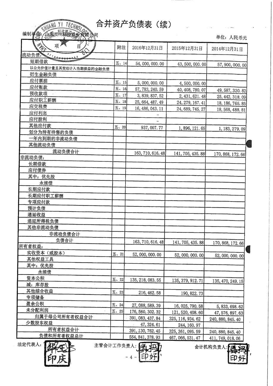 双一科技：审计报告 _第5页