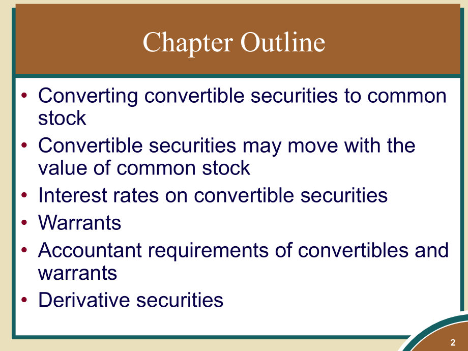 Convertibles, Warrants, and Derivatives_第2页